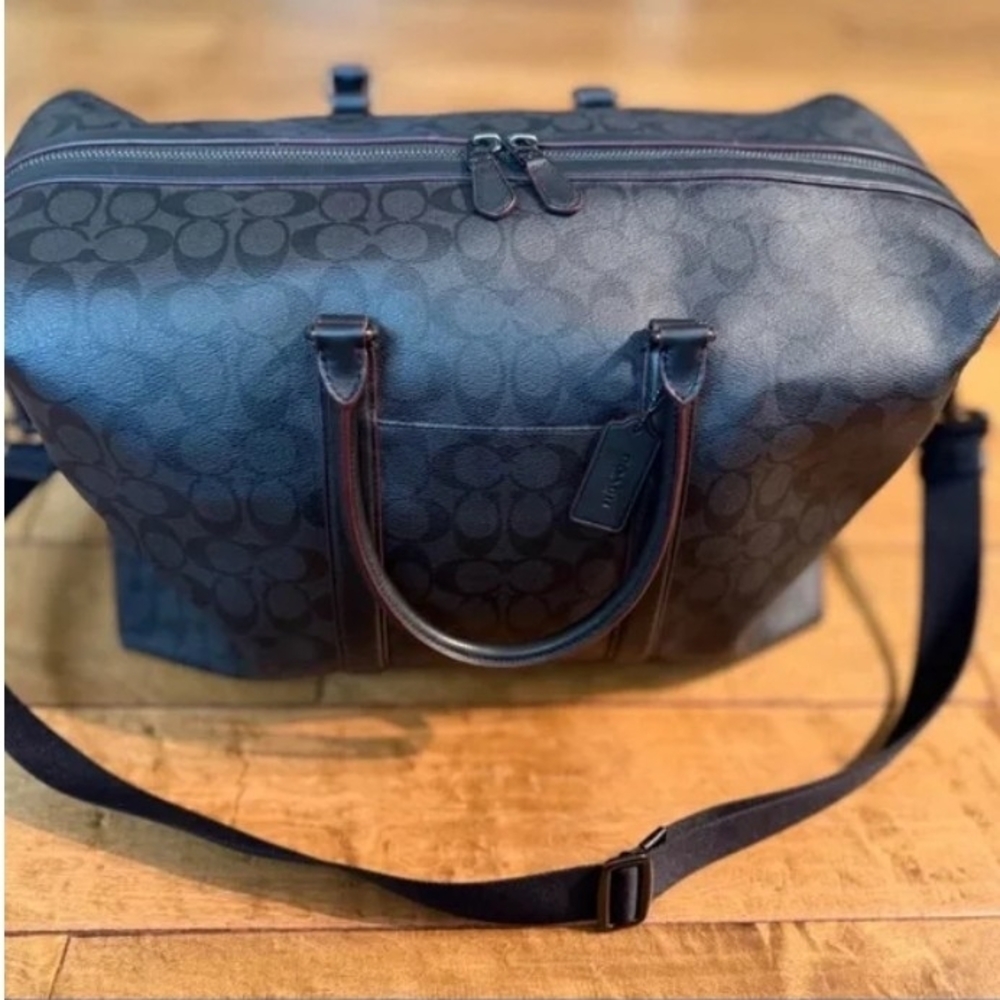 Coach Black Signature Duffel Bag - Picture 2 of 6